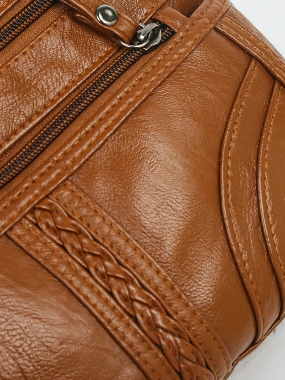 Faux Leather Adjustable Strap Shoulder Bag Medium Size Multiple Colours