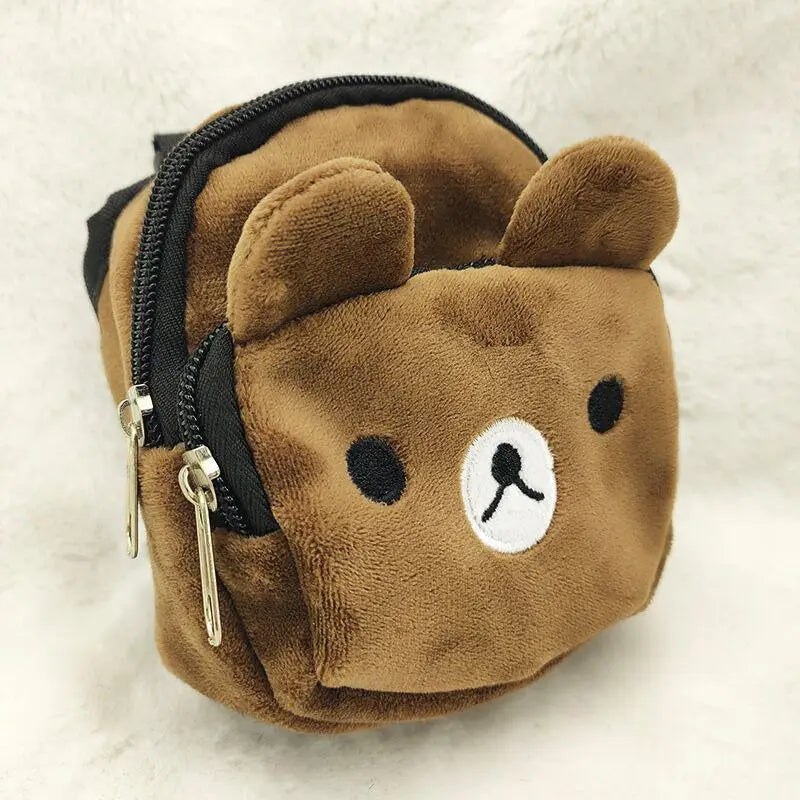 Adjustable Dog Backpack Harness Snack Carrier Durable Pet Gear Cartoon Design
