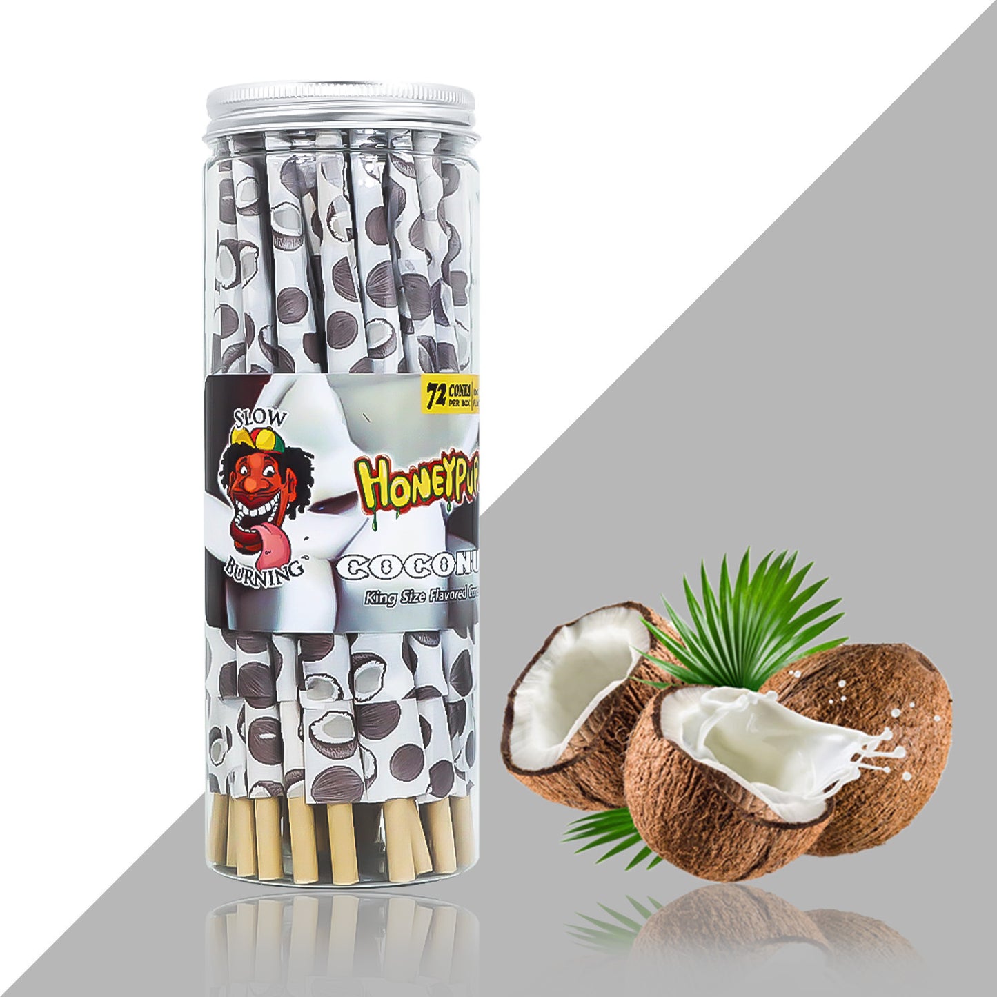 HoneyPuff Pre-Rolled Flavoured Cones King Size 72 Pieces Premium Quality Papers