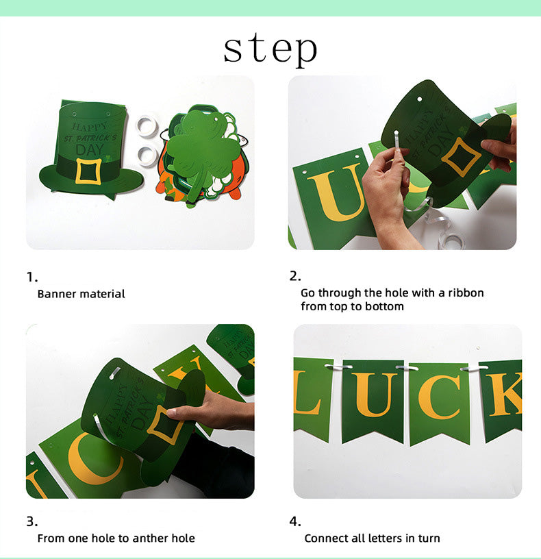 St Patrick's Day Latex Aluminium Film Balloon Decorative Festive Party Bundle