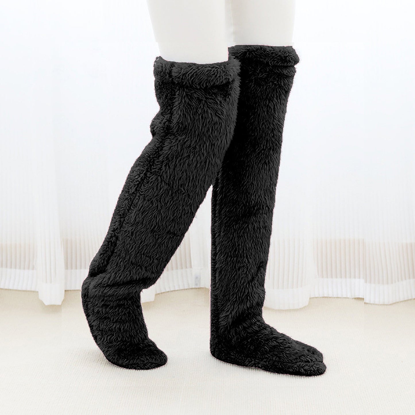 Ultra-Warm Plush Leg Warmers Long Socks Unisex Thick Thermal Knee Pads 13 Colours