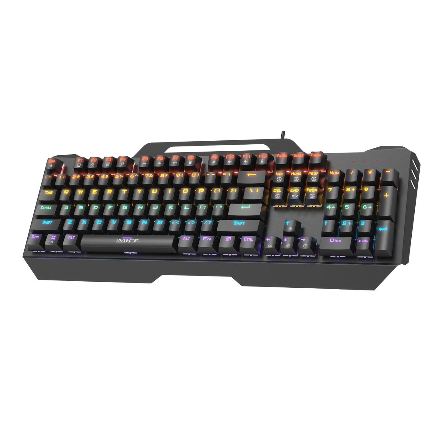 Wired RGB Mechanical Metal Gaming Keyboard LED Game Office Home