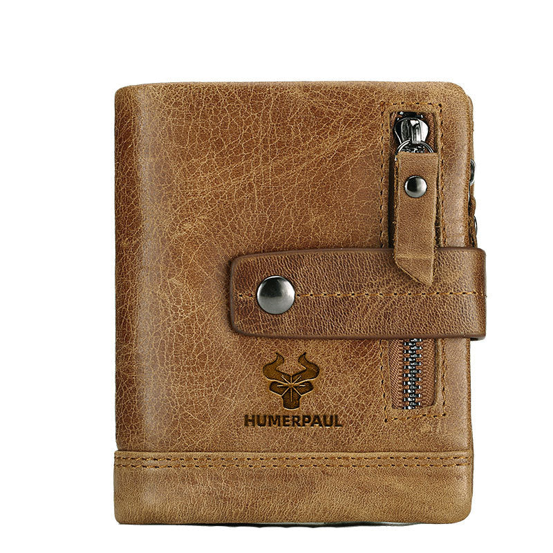 Leather Zipper Wallet Multifunctional Clutch RFID Blocking Secure Spacious Organizer