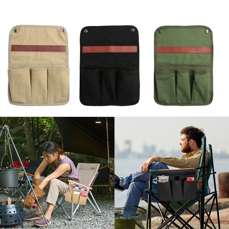 Outdoor Camping Chair Utility Side Storage Bag Multifunctional Armrest Organizer