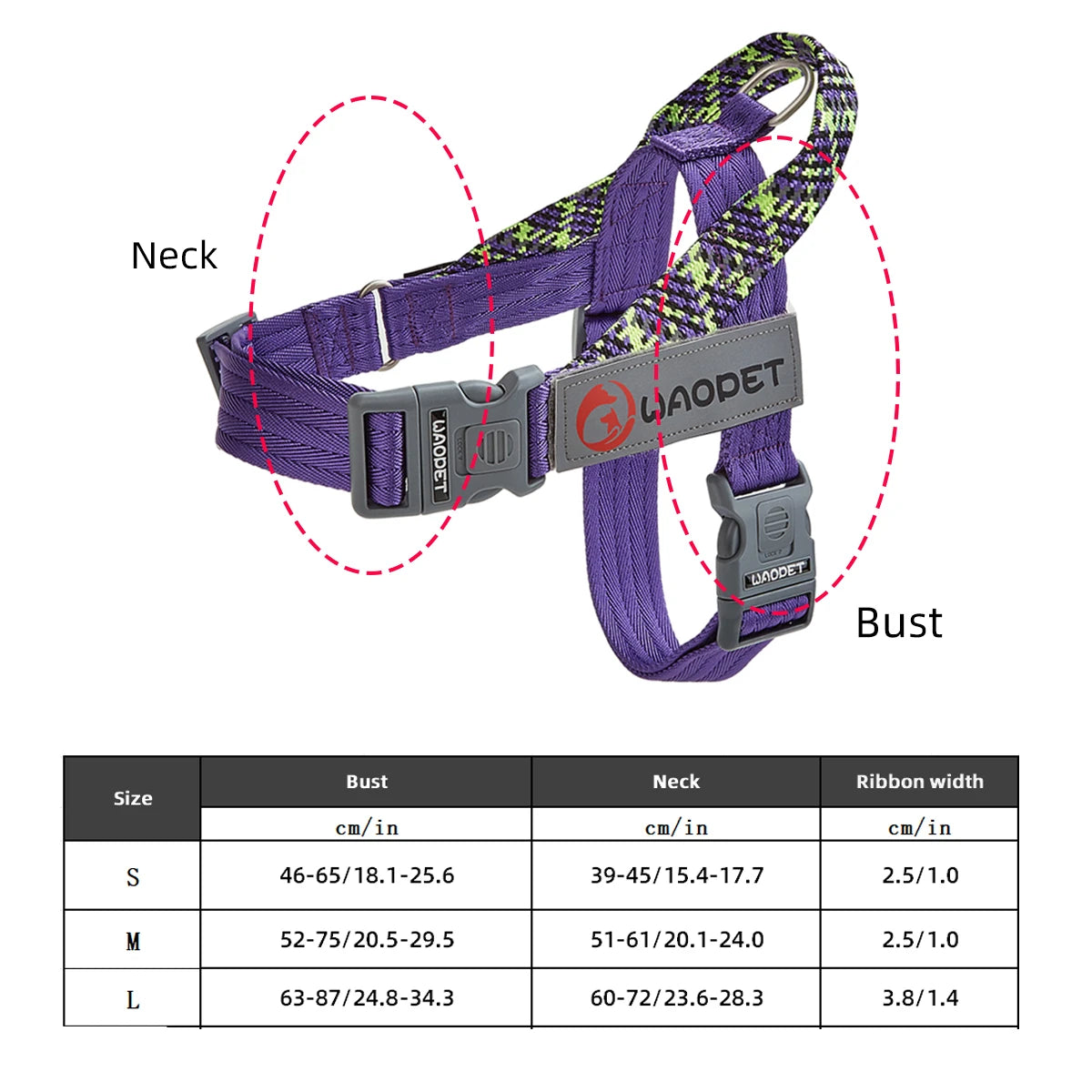 Adjustable Reflective No Pull Durable Collar Dog Harness Pet Walking Training Gear