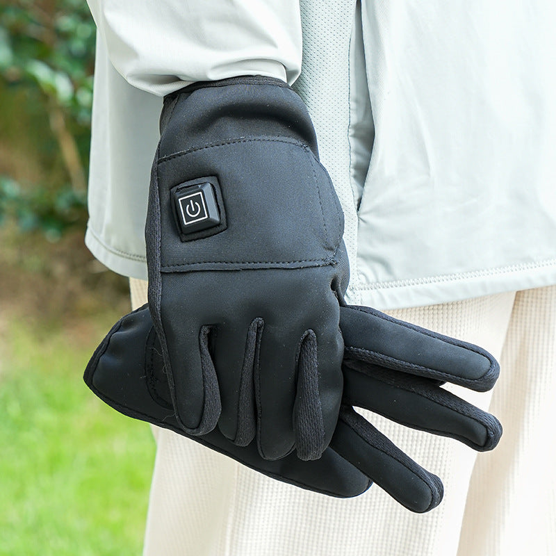 Winter USB Charging Battery Powered Heating Heated Gloves Cycling Warm Glove
