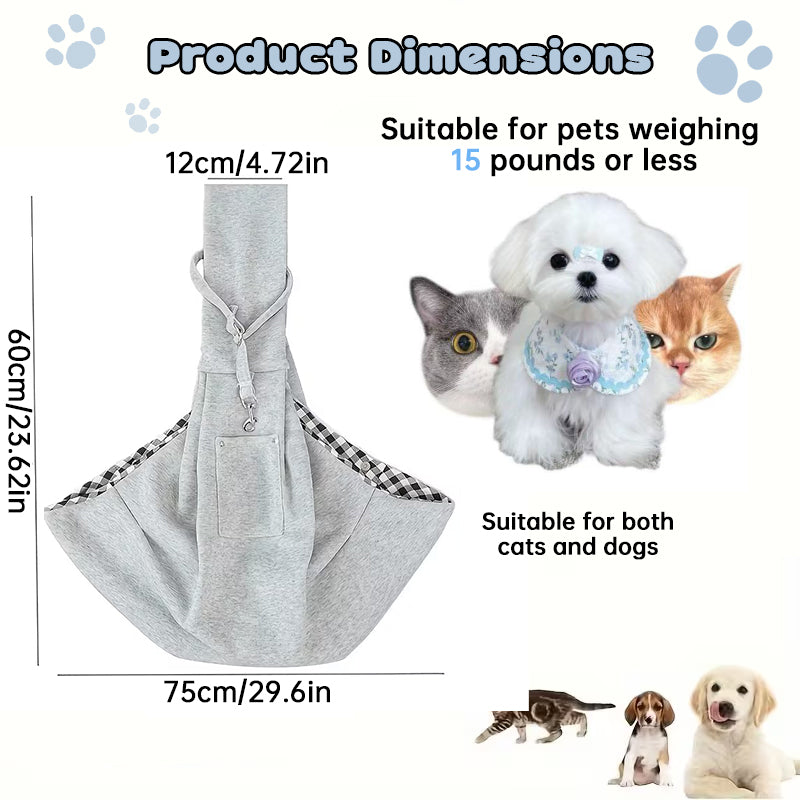 Lightweight Shoulder Pet Carrier Small Dogs Cats Travel Hiking 7.5kg Capacity
