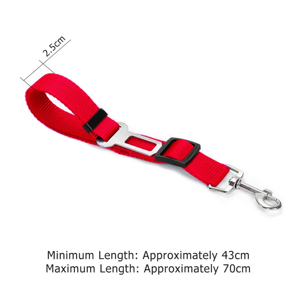 Adjustable Pet Dog Cat Car Safety Seat Belt Harness Vehicle Seatbelt Lead Leash
