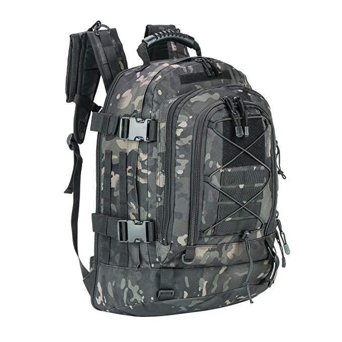 65L Tactical Military Backpack Expandable MOLLE Hiking Camping Travel Bag