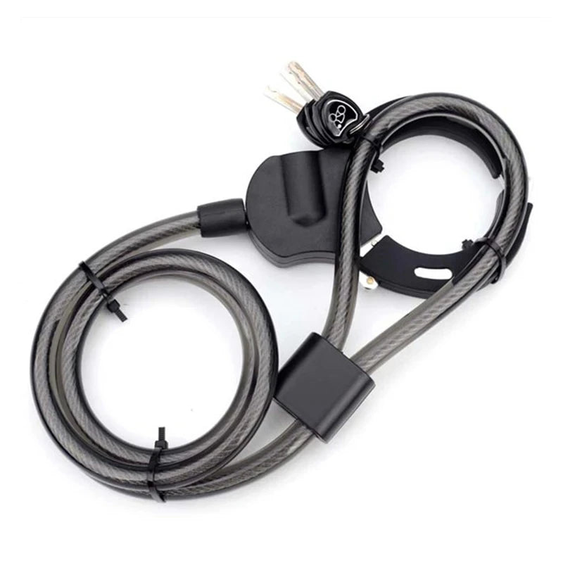 Heavy Duty Security Lock for Scooters Bicycles Prams Black High-Tech ABS Coated