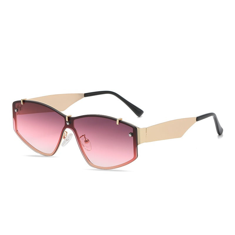 Men's Rimless Sunglasses UV400 Protection Lightweight Durable Outdoor Eyewear