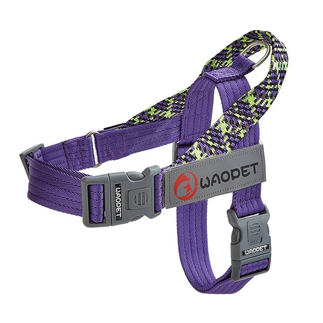 Adjustable Reflective No Pull Durable Collar Dog Harness Pet Walking Training Gear
