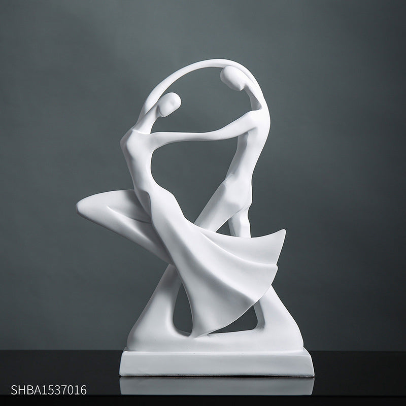 Scandinavian Abstract Resin Decorative Piece Minimalist Home Decor Sculpture