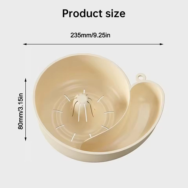 Automatic Snail Shape Fruit Vegetable Drainer Washer Kitchen Appliance Reusable