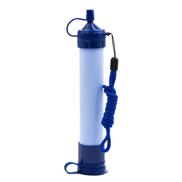 Portable Water Filter Straw Survival Emergency Gear Outdoor Purification Tool