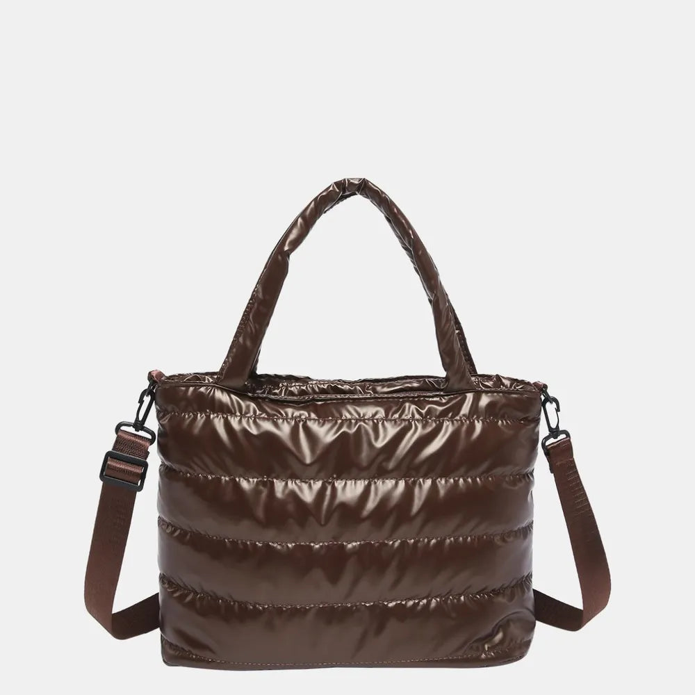 PU Leather Crossbody Bag Adjustable Strap Zip Closure Spacious Interior Secure