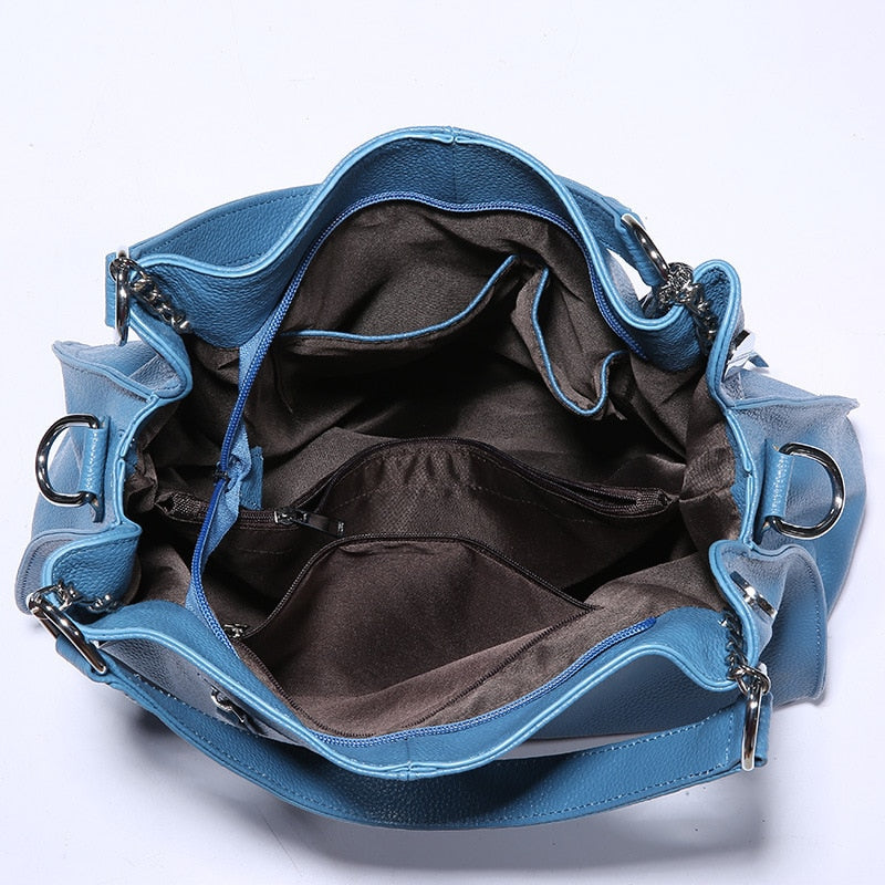 Genuine Leather Women's Handbag Shoulder Bag Premium Tote Ladies Purse