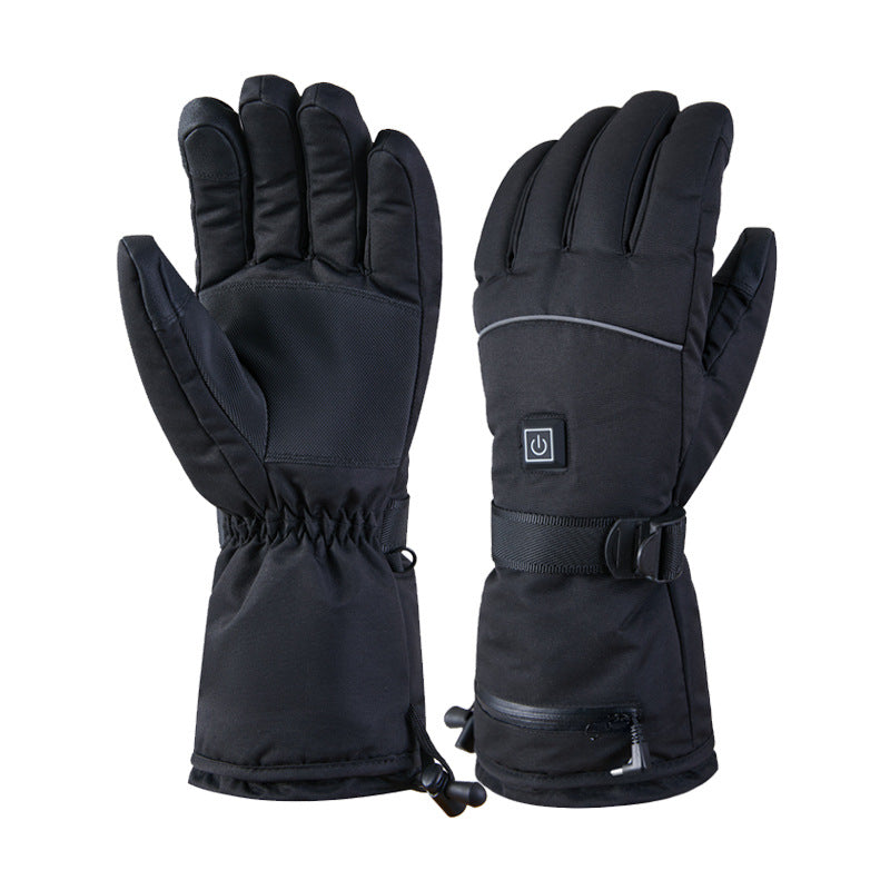 Electric Heated Gloves Rechargeable Waterproof Touchscreen Winter Warm Sports
