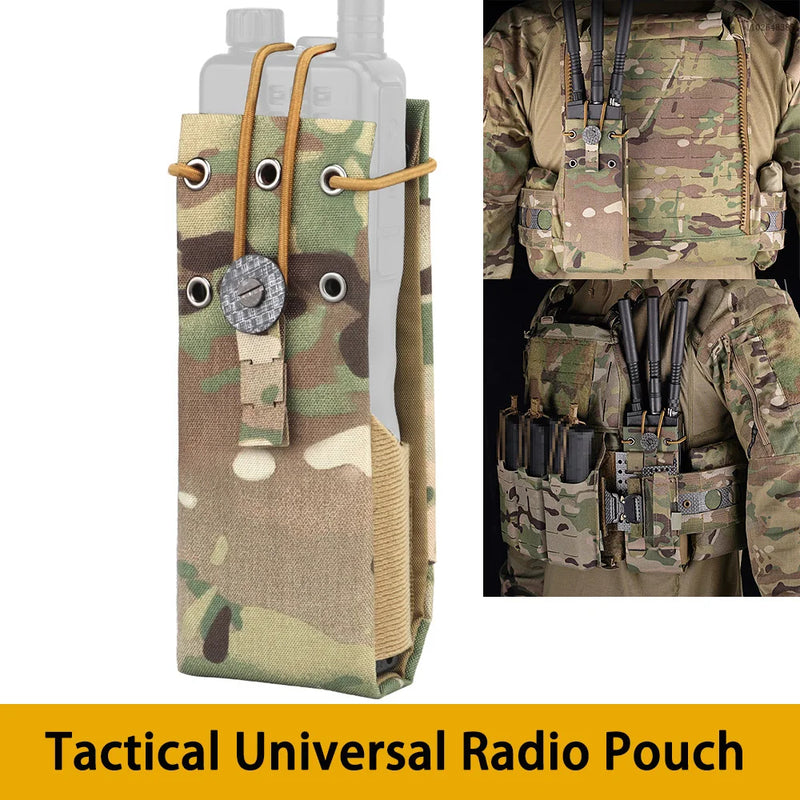 Tactical Radio Pouch MPU5 PRC163 152 148 Secure Storage Holder Carry Pack Case