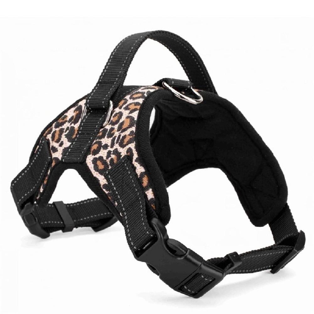 Adjustable Dog Harness Handle Large & Small Pet Supplies No-Pull Red Black Camo