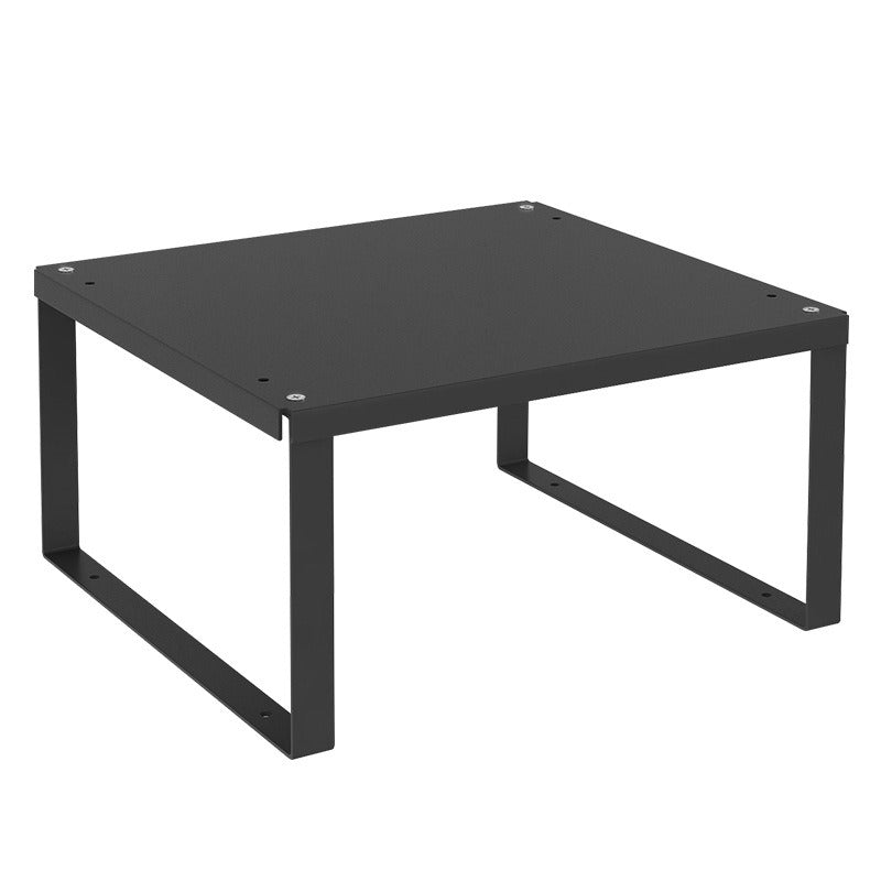 Kitchen Countertop Tiered Shelf Black Finish Two Tier Storage Rack 30cm Depth