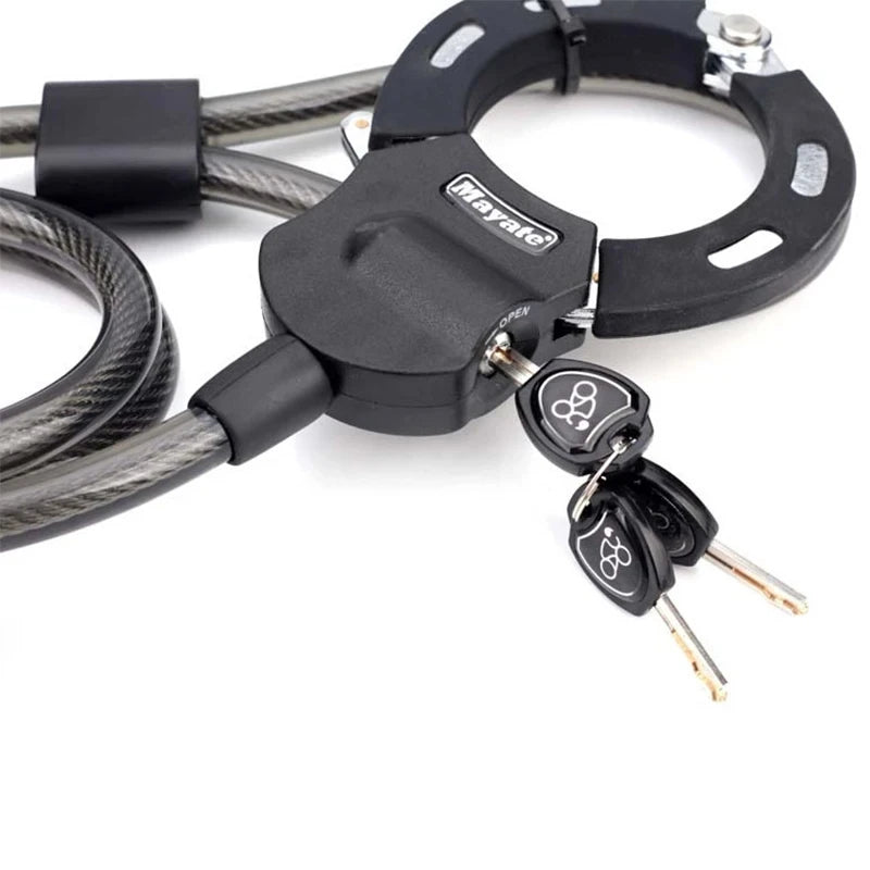 Heavy Duty Security Lock for Scooters Bicycles Prams Black High-Tech ABS Coated