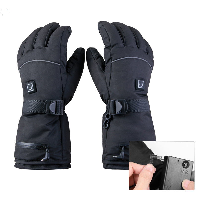 Electric Heated Gloves Rechargeable Waterproof Touchscreen Winter Warm Sports