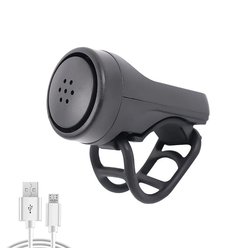 Electric Bicycle Bell USB Rechargeable 120dB Waterproof Mountain Bike Safety Horn