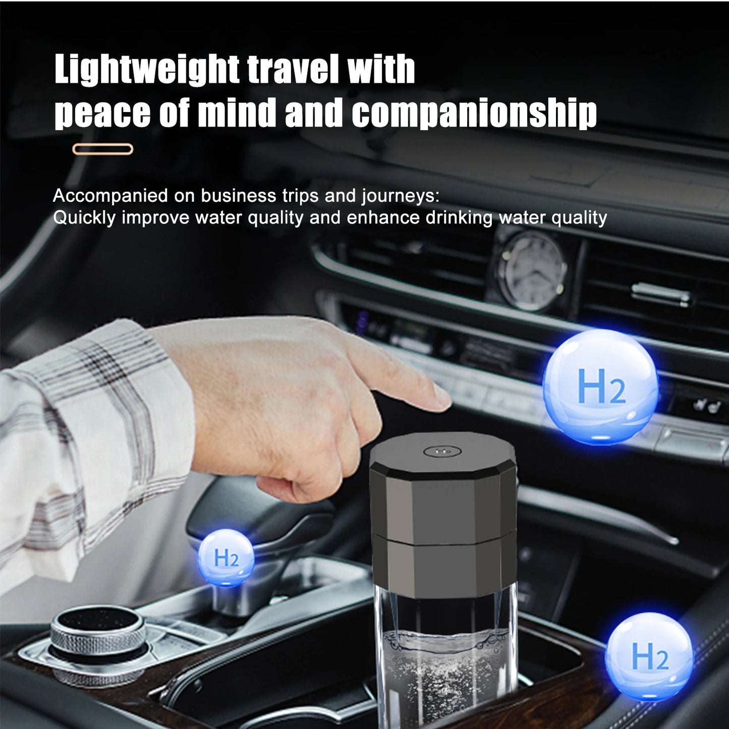 Smart Hydrogen Rich Portable Water Bottle Electrolysis Mug Healthy Drinking Cup