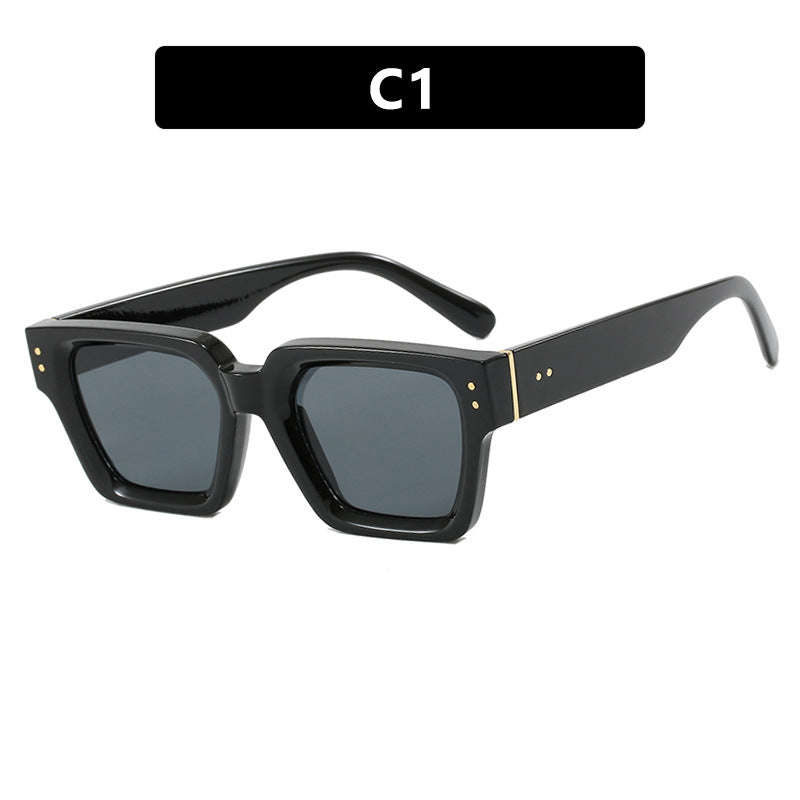 Retro Square Sunglasses UV400 Protection Lightweight Durable Polycarbonate Lens