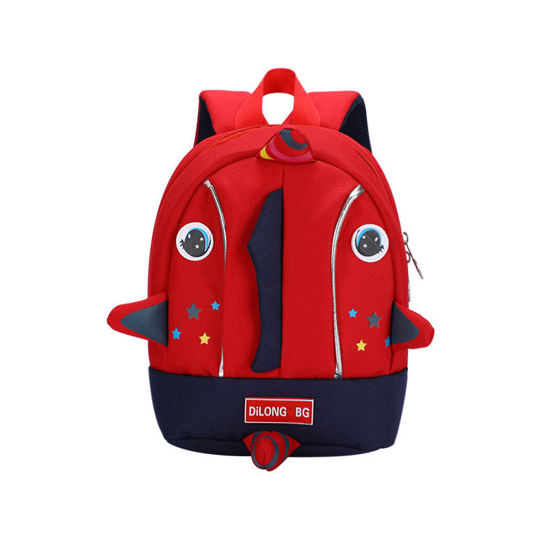 Children's Cartoon Sea Creatures Digital Print Backpack Lightweight Spinal Support