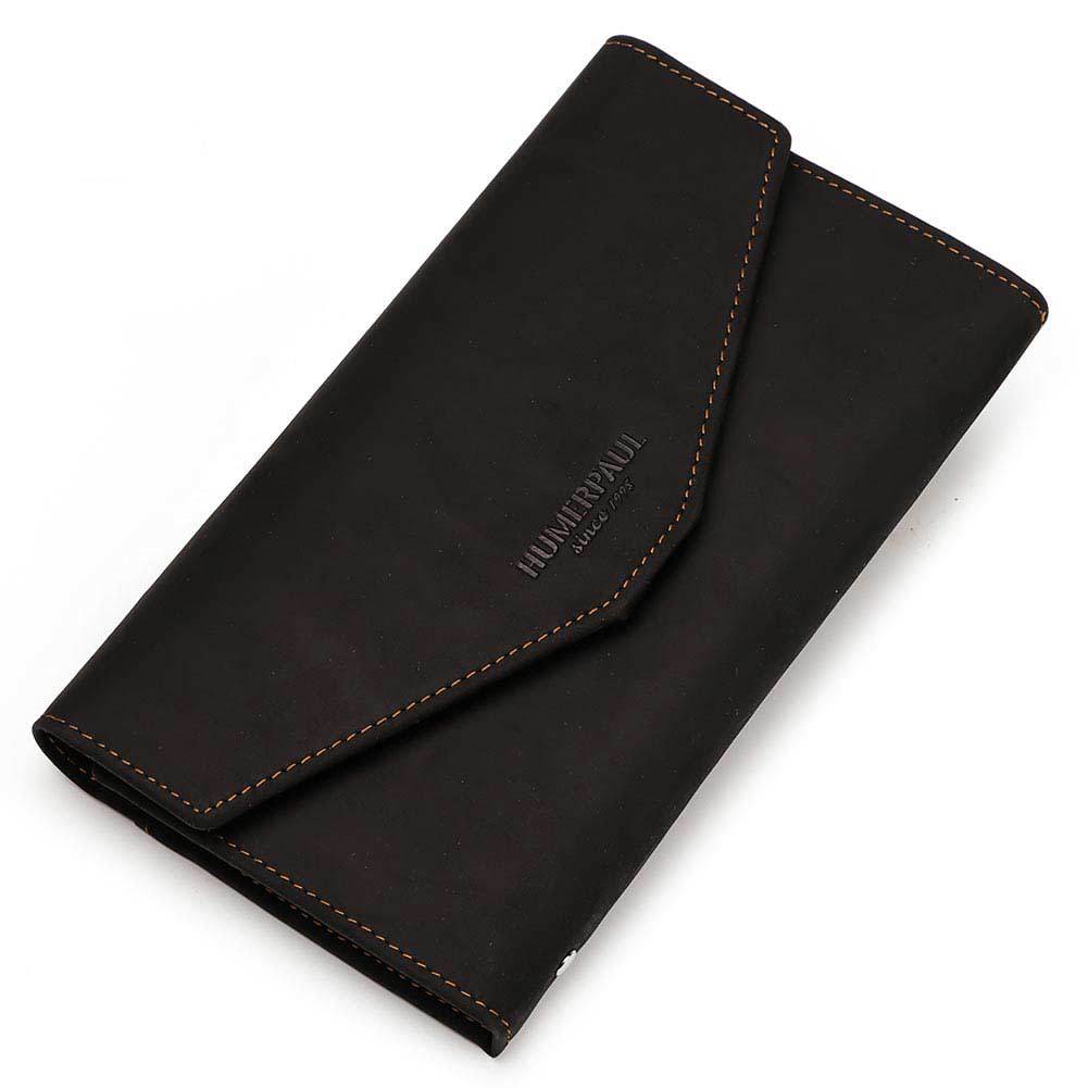 Men's Genuine Leather Travel Clutch Passport Wallet Document Holder Organizer