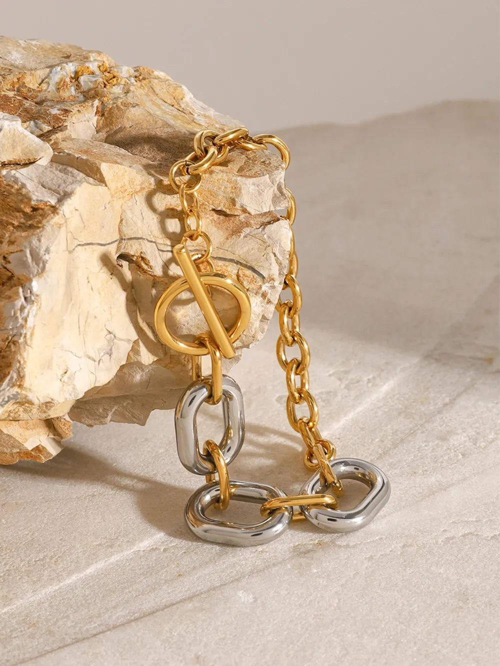 18K Gold-Plated Stainless Steel Chain Bracelet Fashion Jewellery Gift for Women