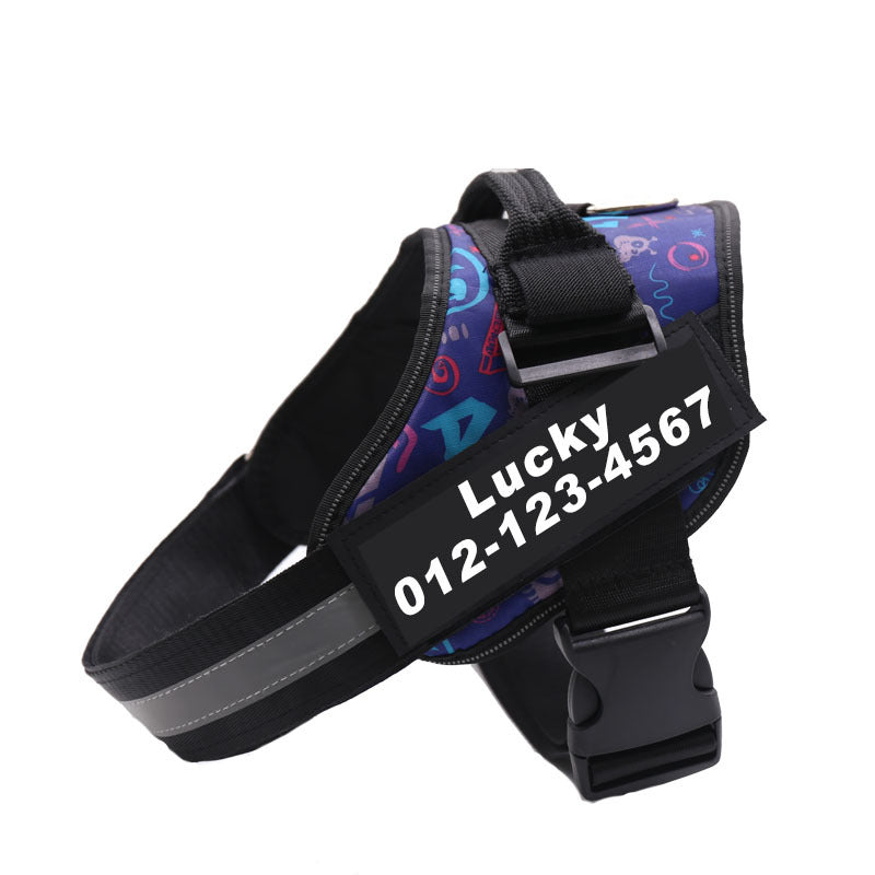 Personalised No Pull Dog Harness XXXS - XXL