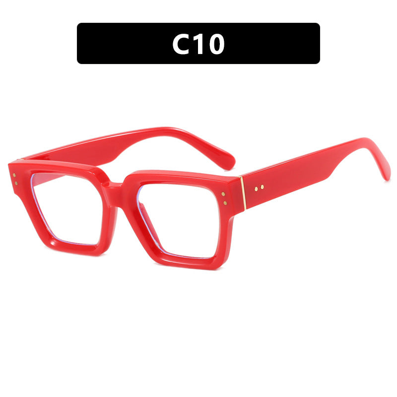 Retro Square Sunglasses UV400 Protection Lightweight Durable Polycarbonate Lens