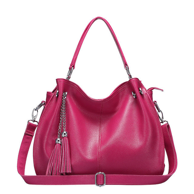 Genuine Leather Women's Handbag Shoulder Bag Premium Tote Ladies Purse