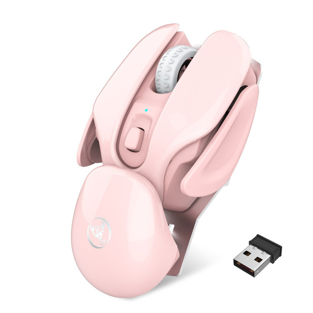 Wireless Ergonomic Rechargeable Mouse Adjustable DPI USB Laptop Gaming Mice