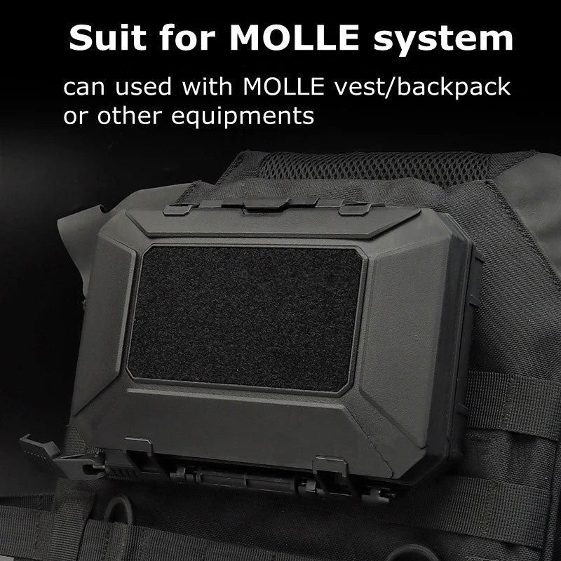 Tactical Waterproof Impact Resistance Case MOLLE Gear Box Lockable Shockproof Storage