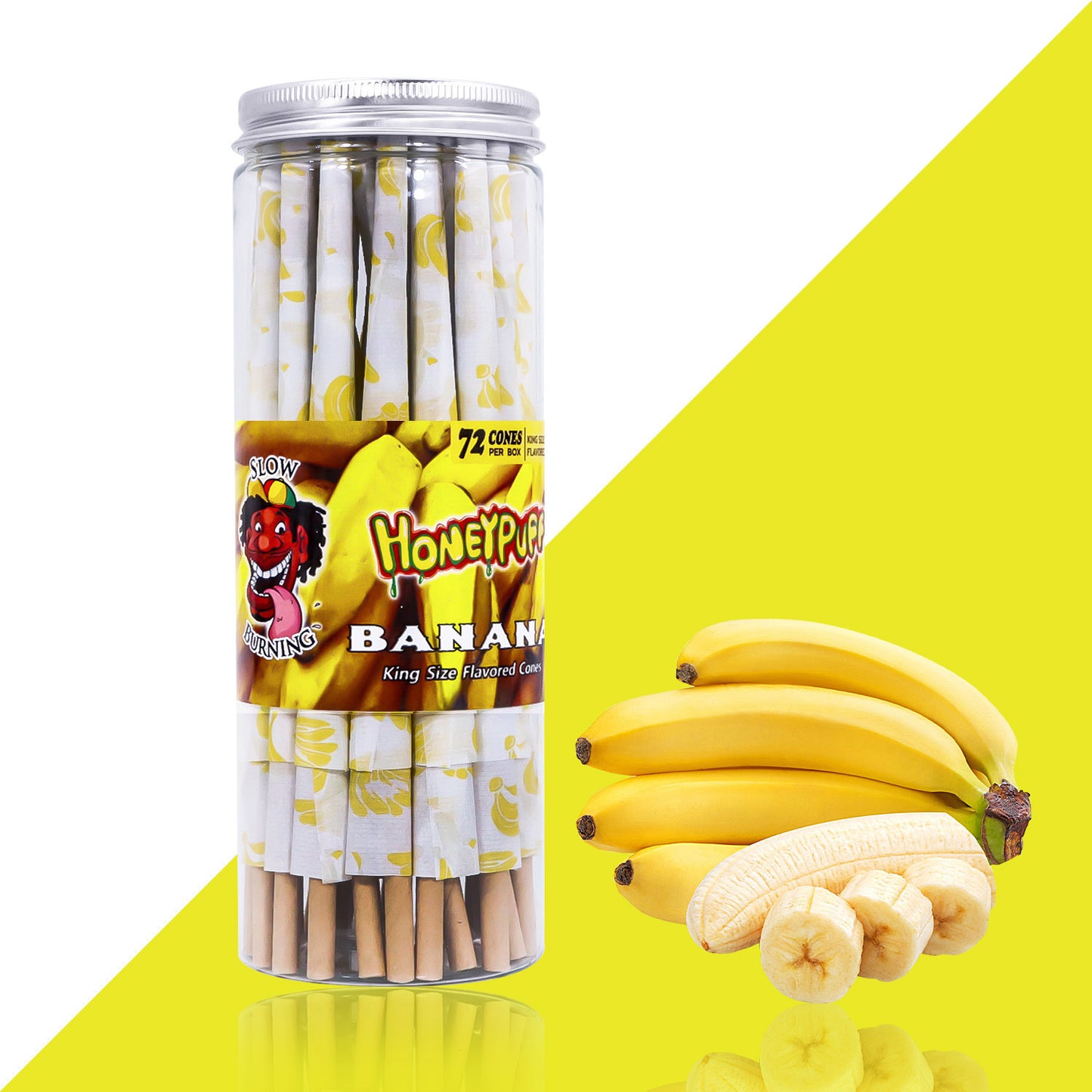 HoneyPuff Pre-Rolled Flavoured Cones King Size 72 Pieces Premium Quality Papers