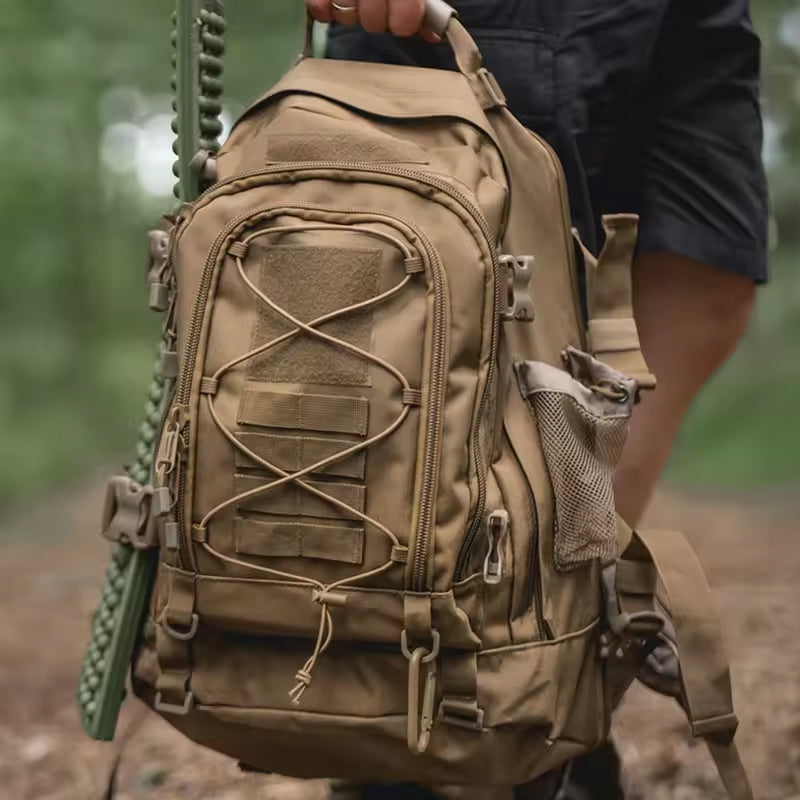 65L Tactical Military Backpack Expandable MOLLE Hiking Camping Travel Bag