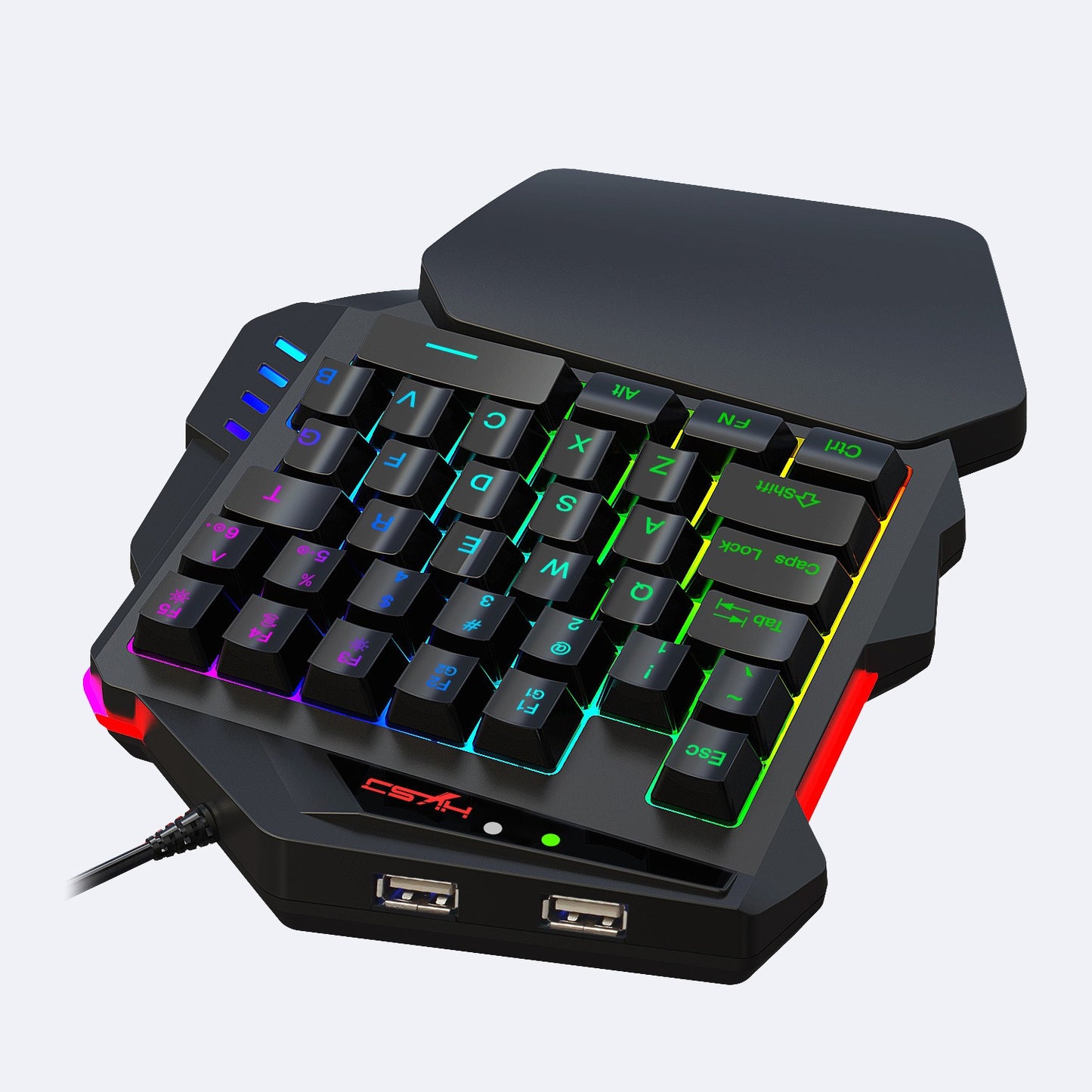 V500 Gaming One-Handed Keyboard RGB Illuminated Built-In Converter Fits PS4