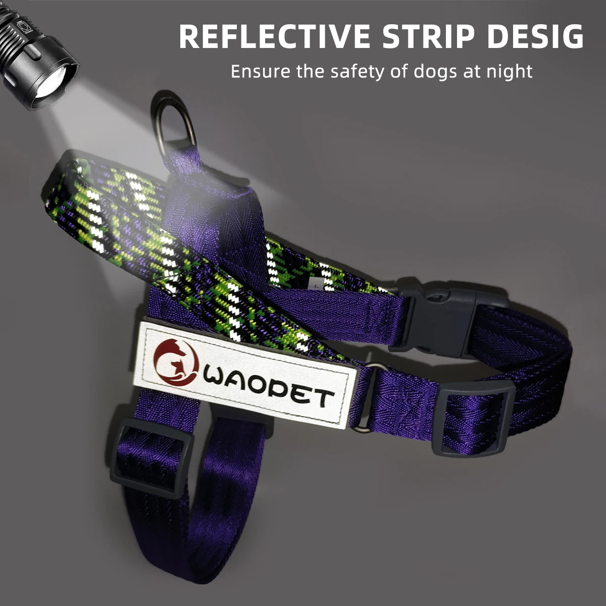 Adjustable Reflective No Pull Durable Collar Dog Harness Pet Walking Training Gear