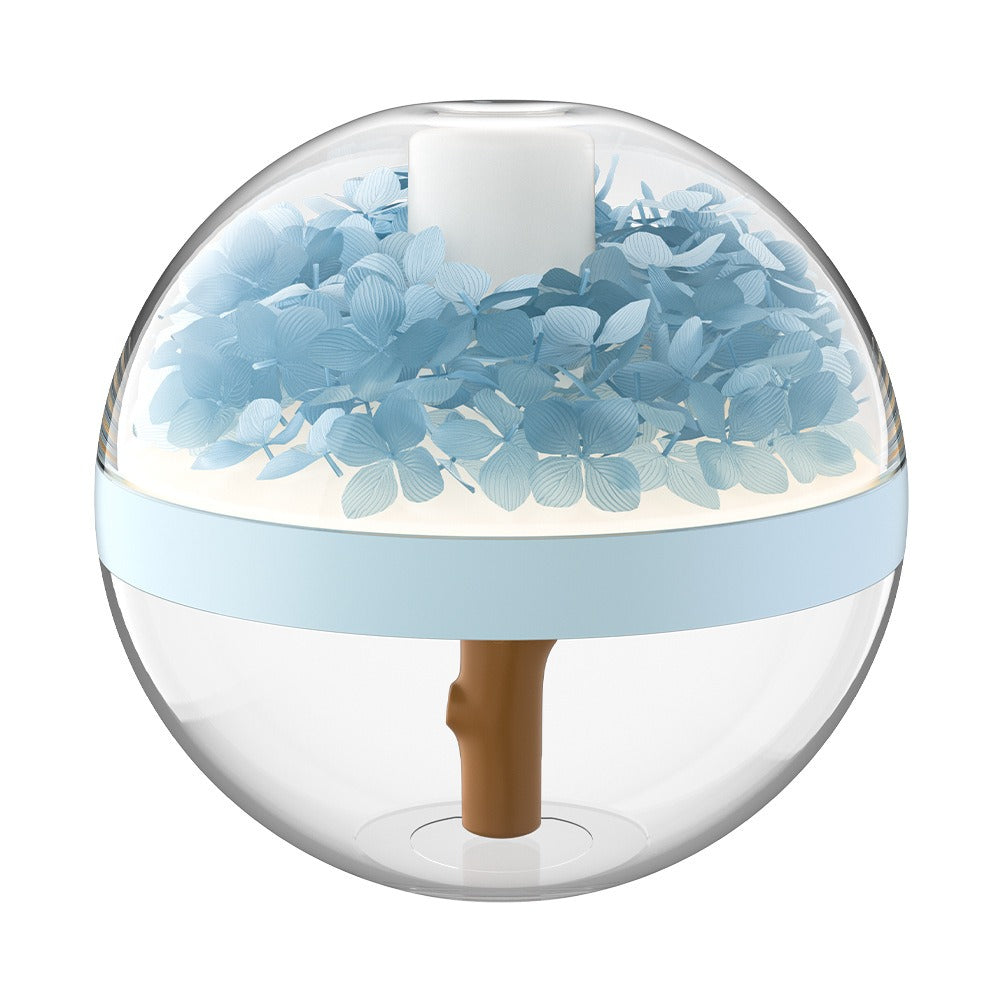 Eternal Flower Humidifier with Soft Light, Wireless Hydration Device, 270ml Water Tank