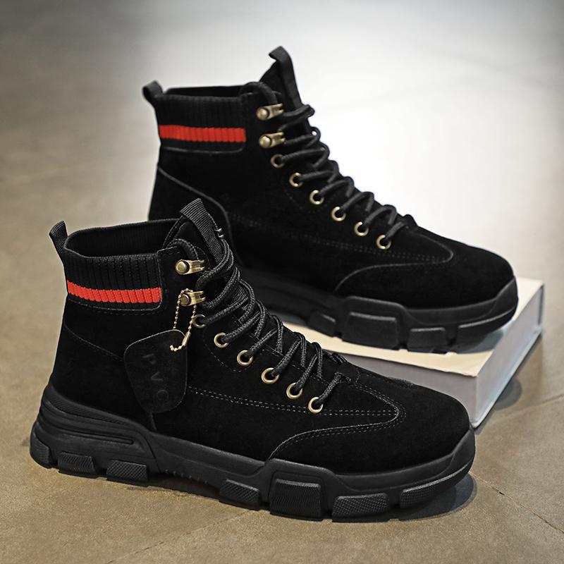 Men's Autumn Winter High-Top Boots Work Motorcycle Labour Shoes Outdoor Gear