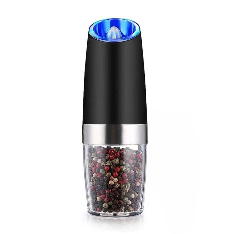Electric Spice Grinder Automatic Gravity-Operated LED Light Adjustable Coarseness
