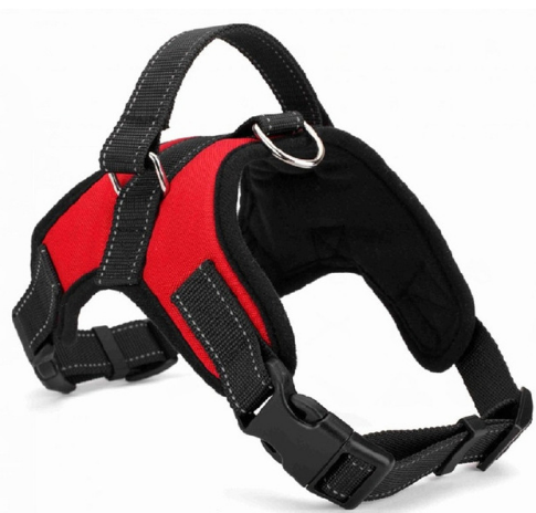 Adjustable Dog Harness Handle Large & Small Pet Supplies No-Pull Red Black Camo