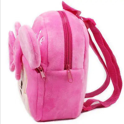 Toddler Girls Cartoon Character Plush Backpack School Bag Soft Adjustable Straps
