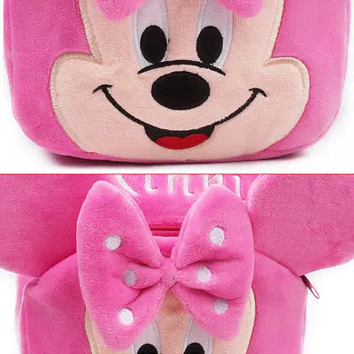 Toddler Girls Cartoon Character Plush Backpack School Bag Soft Adjustable Straps