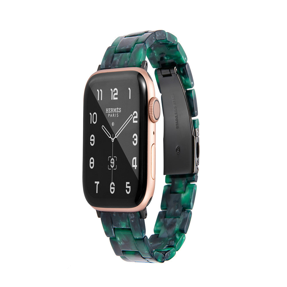 Resin Strap for Apple Watch Series 7 6 5 4 3 38/40mm 42/44mm 18 Colours Trend