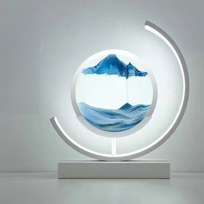 LED Flowing Sand Art Painting Lamp, Illuminated Night Light for Home Decoration